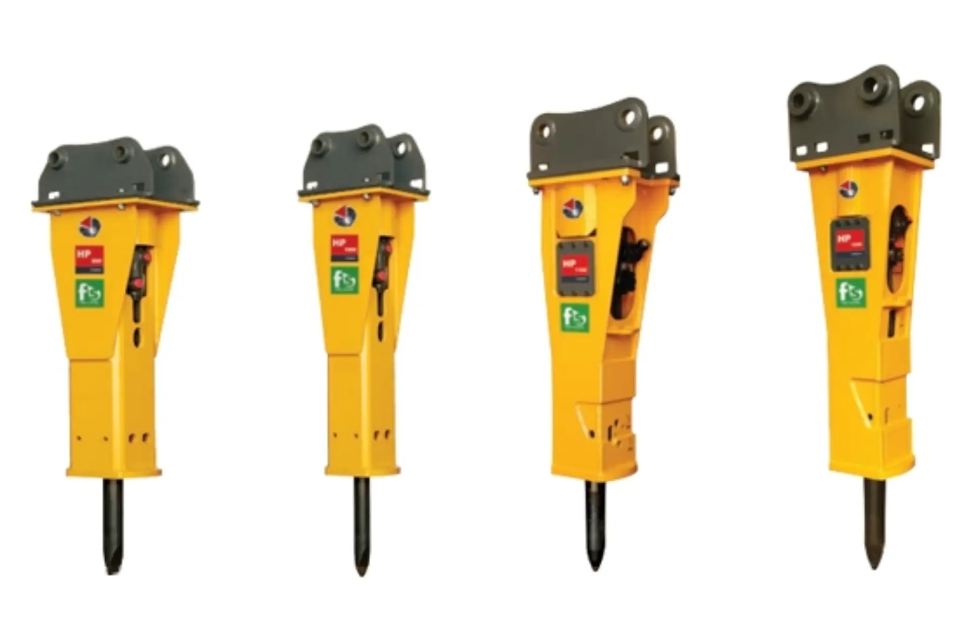 Hydraulic hammer range lined up for hire